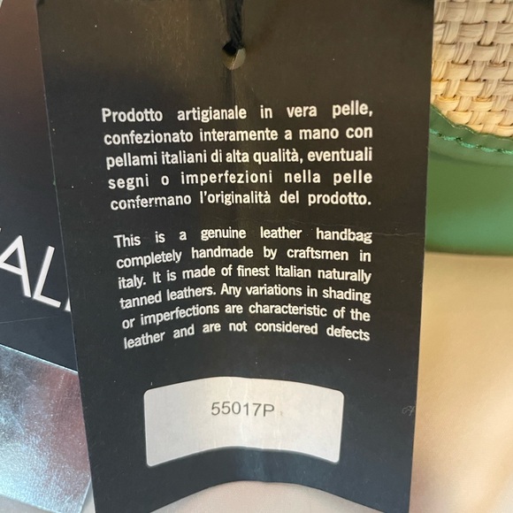 Chic Green and Cream Shoulder Bag - Picture 6 of 13